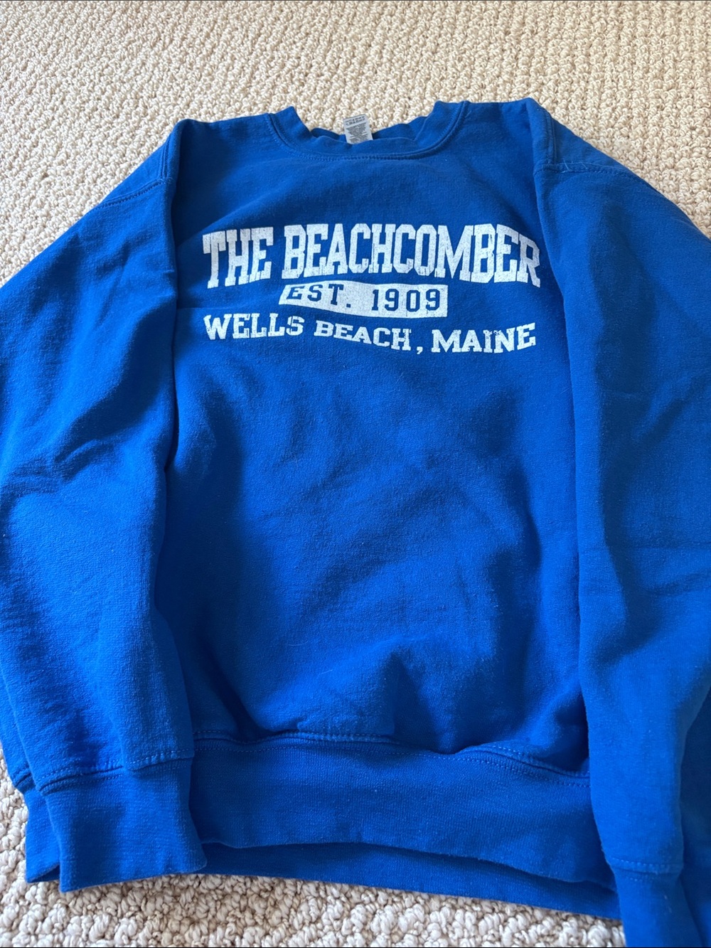 Royal Blue 'The Beachcomber' Wells Beach Sweatshirt YL